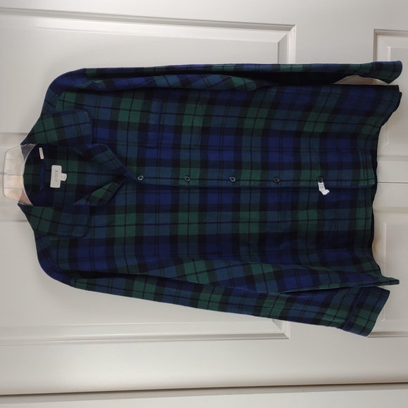 Men's J. Crew "Black Watch" Tartan Plaid All Cotton Flannel Pajama Butto… - Picture 3 of 11
